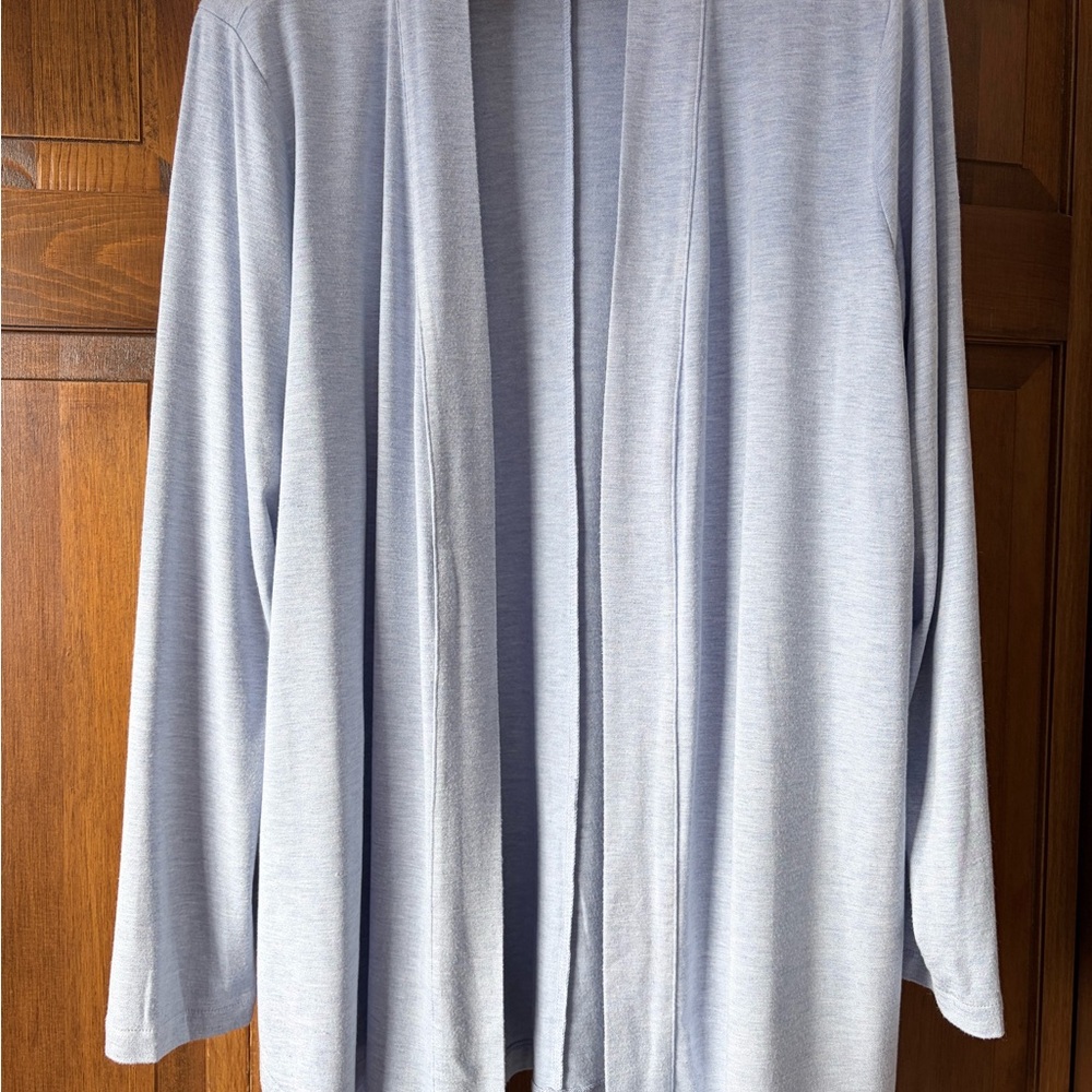 Talbots Light Blue Open Cardigan